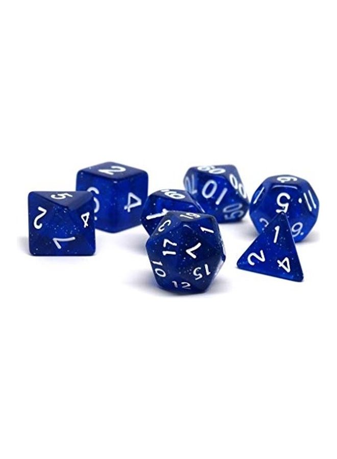 7-Piece Galaxy Dice Set 4x4x1inch