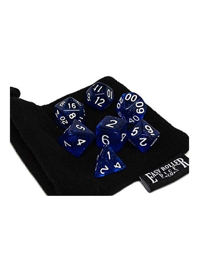 7-Piece Galaxy Dice Set 4x4x1inch