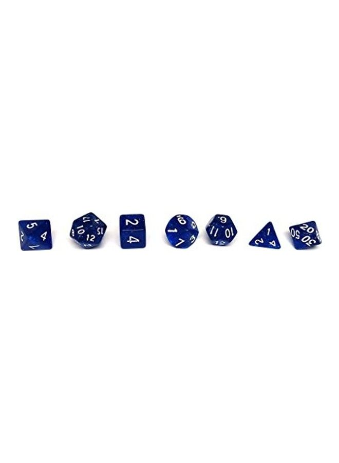 7-Piece Galaxy Dice Set 4x4x1inch