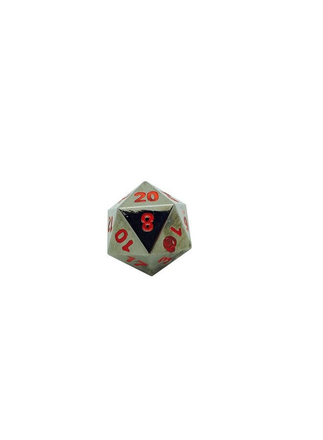 45Mm Full Metal D20 Nightmare Black The Boulder Rpg D&D Polyhedral Dice …