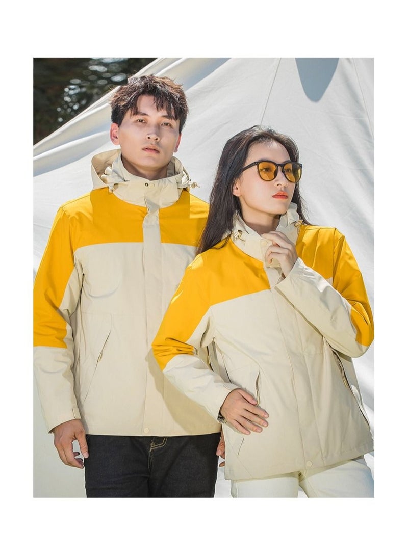 Three-in-one Detachable  Hood Waterproof Overcoat  One-piece 1pcs