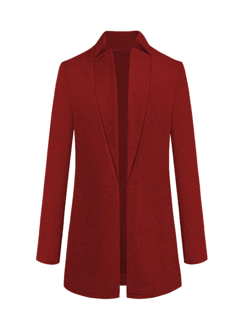 Autumn And Winter New Fashion Solid Color Overcoat