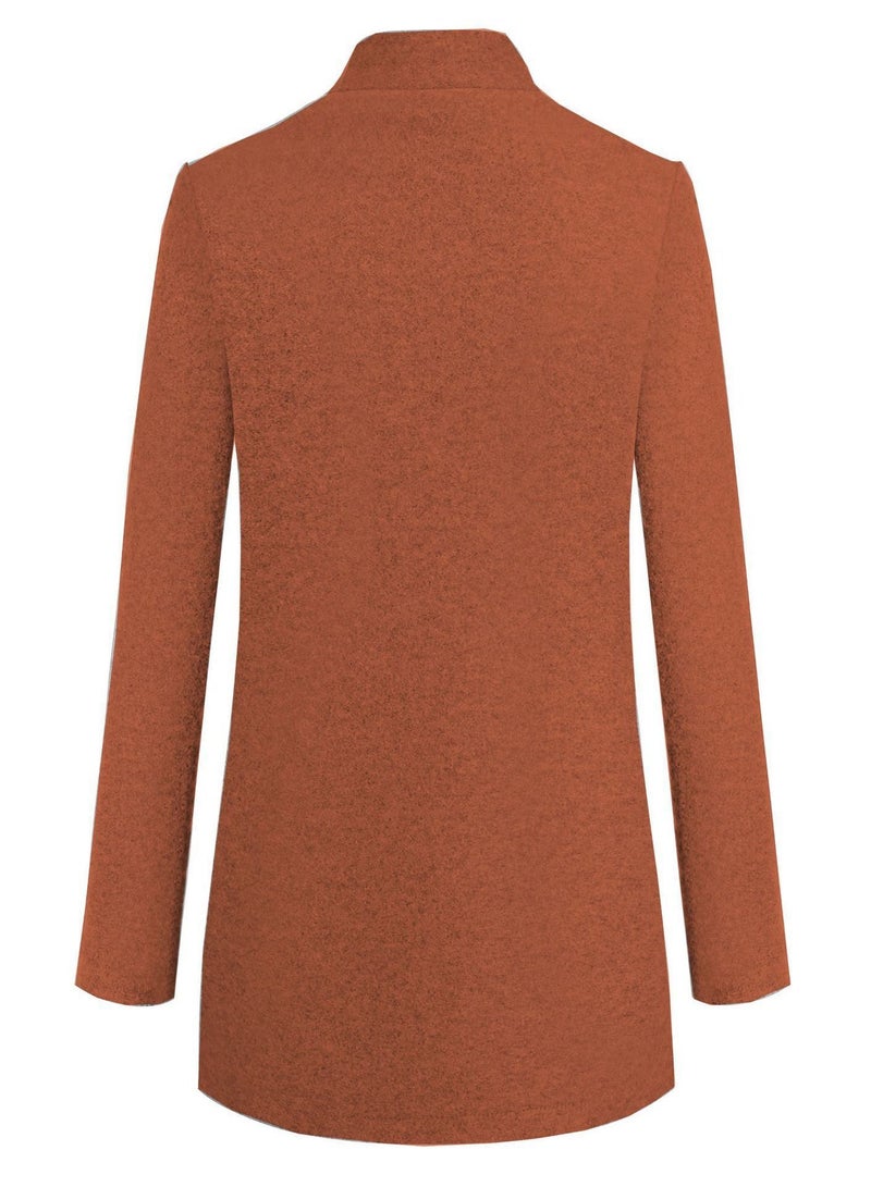 Autumn And Winter New Fashion Solid Color Overcoat