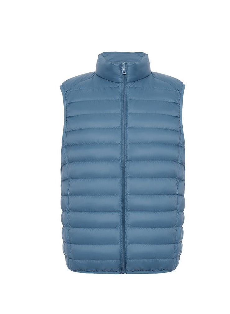 Autumn Winter Men Stand Collar Sleeveless Warm Vest