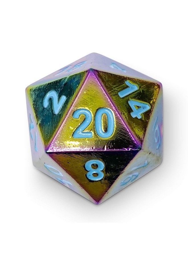 Queens Treasure The Boulder D20 Metal Rpg Dice By Norse Foundry;45Mm Polyhedral For Roleplaying Games