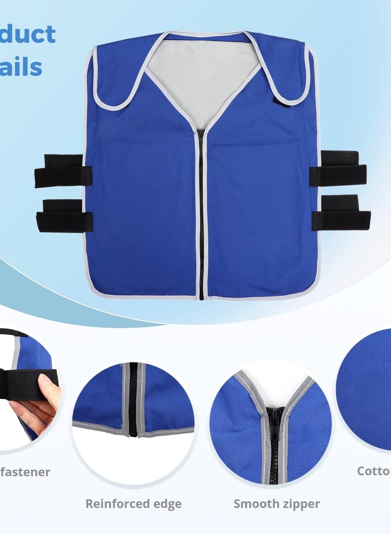 Cooling Vest for High Temperature, Fire Rescue Vest, Includes 20 PCS of Ice Packs, Cooling Clothes for Hot Temperatures, 6 Pockets for Convenience.