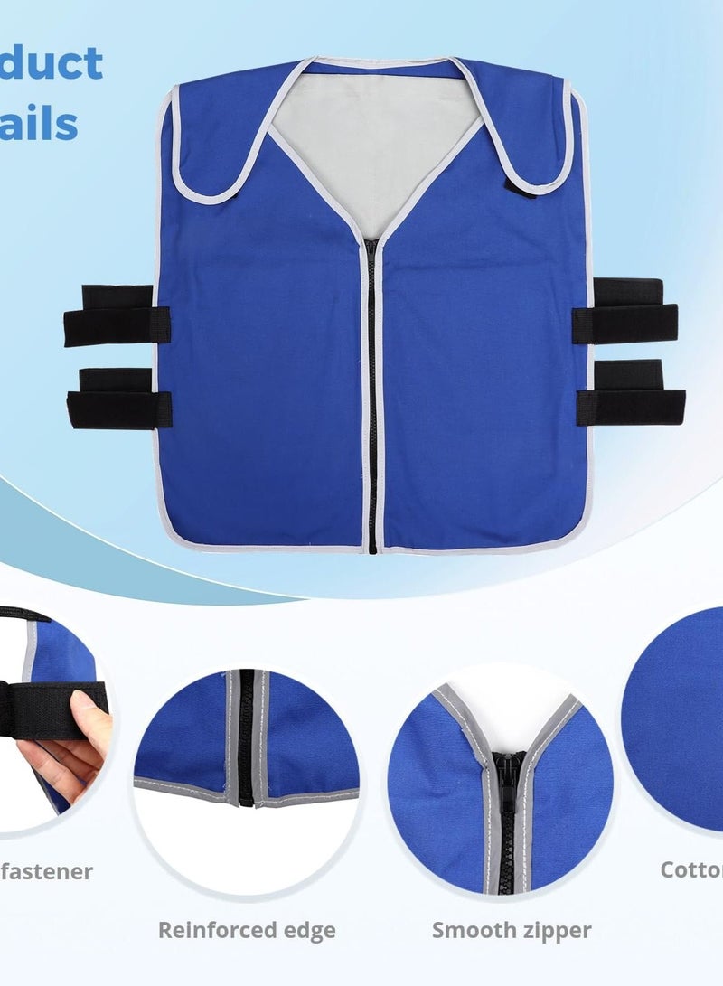 Cooling Vest for High Temperature, Fire Rescue Vest, Includes 20 PCS of Ice Packs, Cooling Clothes for Hot Temperatures, 6 Pockets for Convenience.