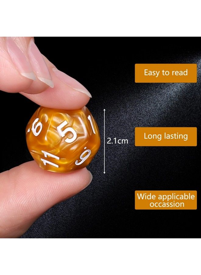 Dnd Polyhedral Dice (100Pcs) With A Dice Bag Compatible With Dungeons And Dragons Dnd Rpg Mtg Role Playing Table Games (10 Colors D12 Dice)