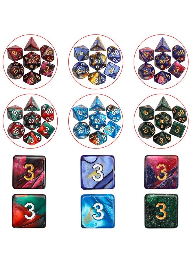 Dnd Dice Sets 26 X 7 Polyhedral Dice (182Pcs) With A Large Drawstring Bag Great For Dungeons And Dragons Role Playing Table Game.