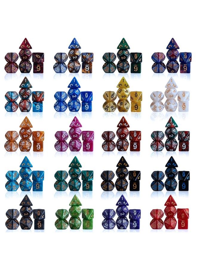 Dnd Dice Sets 26 X 7 Polyhedral Dice (182Pcs) With A Large Drawstring Bag Great For Dungeons And Dragons Role Playing Table Game.