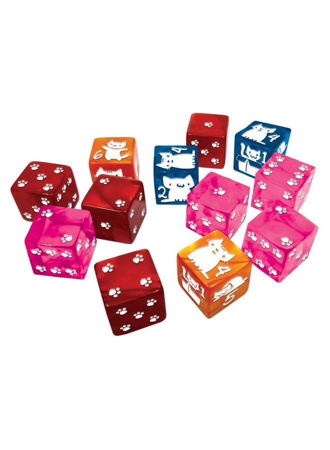 Kitten D6 Dice Set ; 12 Pcs ; 16Mm Sixsided ; Pearlized Dice ; Tabletop Roleplaying Games ; Rpg ; From Steve Jackson Games