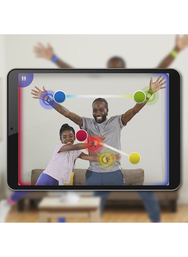 Twister Air – Augmented Reality Party Game with Interactive Wrist and Ankle Bands, Links to Smart Devices, Active Party Games for Kids and Adults, Fun for Family Game Nights, Ages 8+