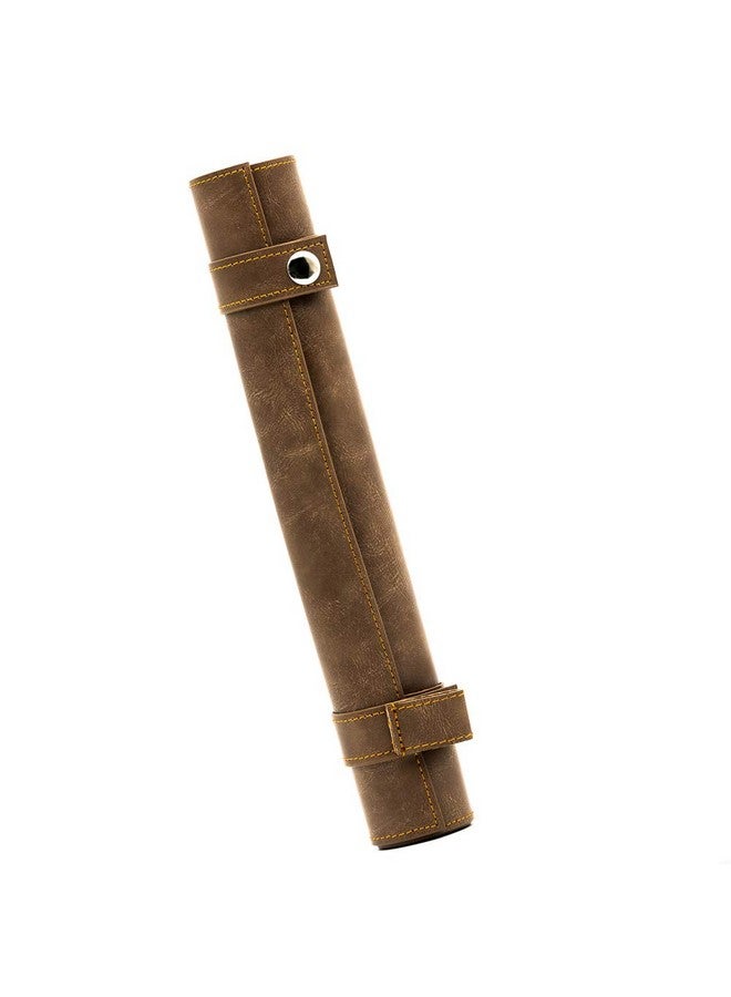 2 In 1 Dice Rolling Mat & Zippered Dice Holder Dice Tray Compatible With Dnd Polyhedral Dice Dungeons And Dragon (Brown)