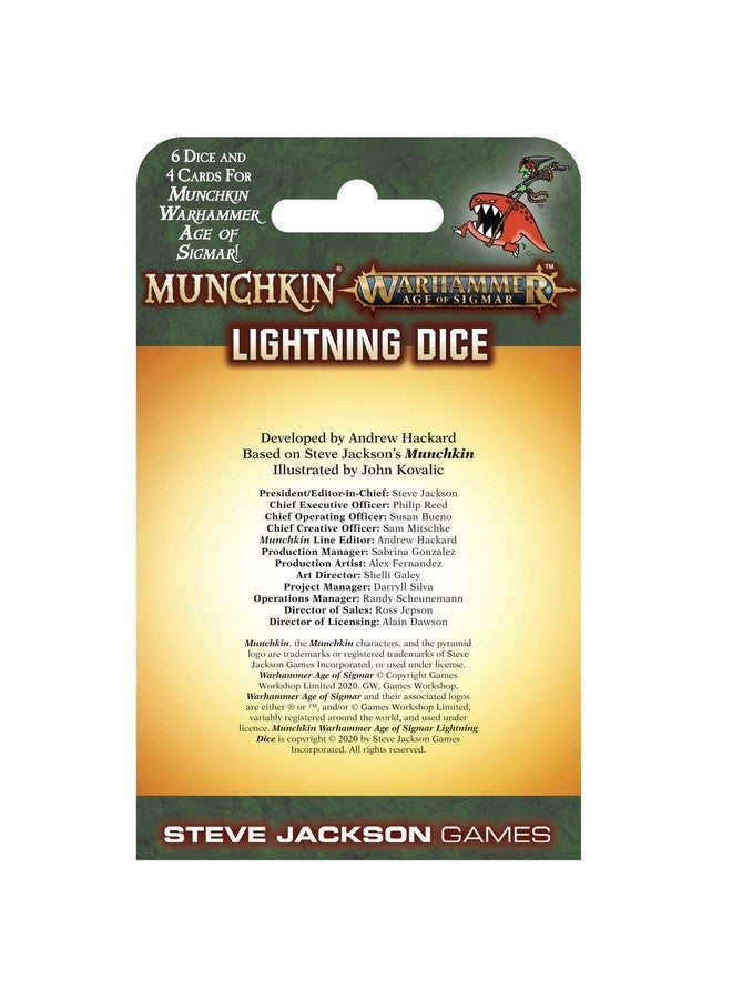 Munchkin Warhammer Age Of Sigmar Lightning Dice Blue