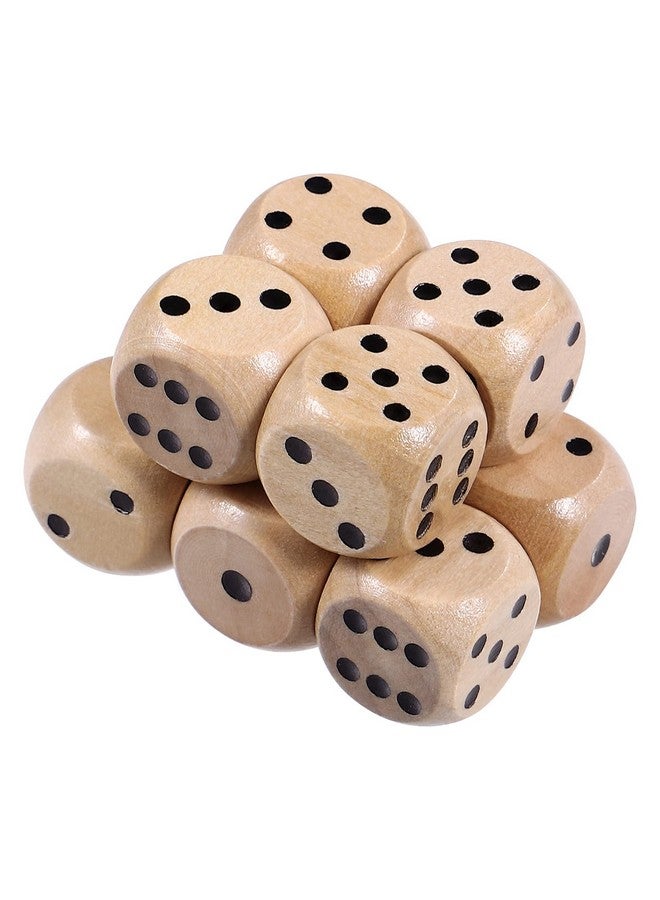 Wooden 6 Sided Dice Game Dice 10Pcs Wooden Dice 16Mm Dice With Numbers 16 Wooden Dice Set Party Favors For Table Games