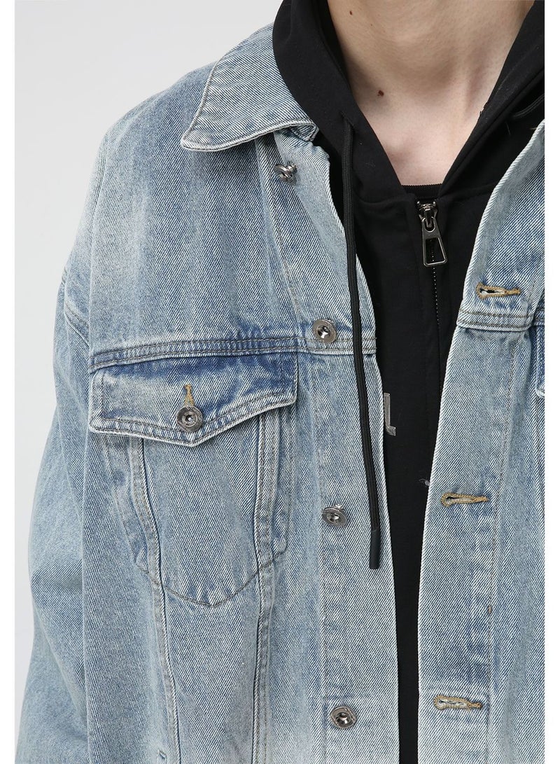 Men's Long Sleeved Jean Jacket