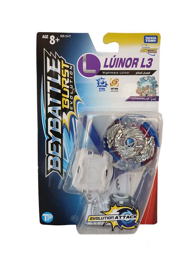 Evolution Attack Starter - Nightmare Lúinor L3 Beyblade 12.7x4.44x20.3cm
