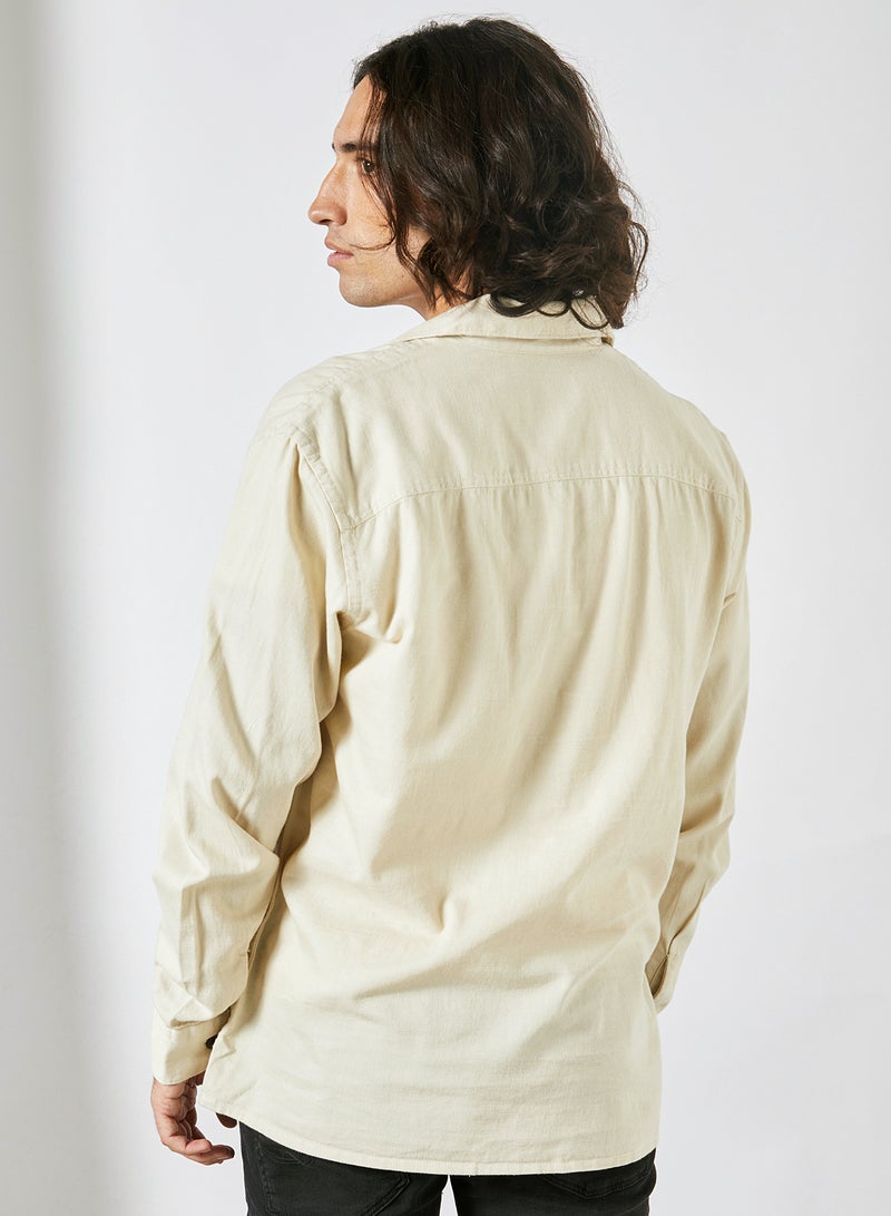 Pocket Detailed Shirt Ivory