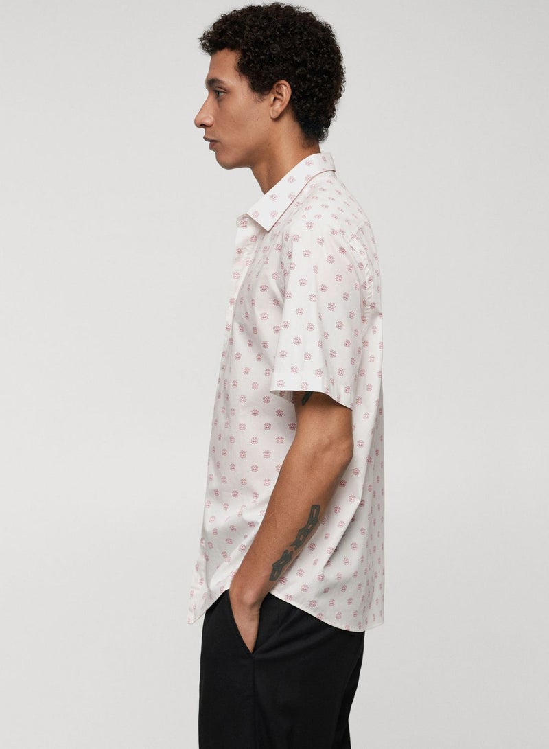 Floral Print Regular Fit Shirt