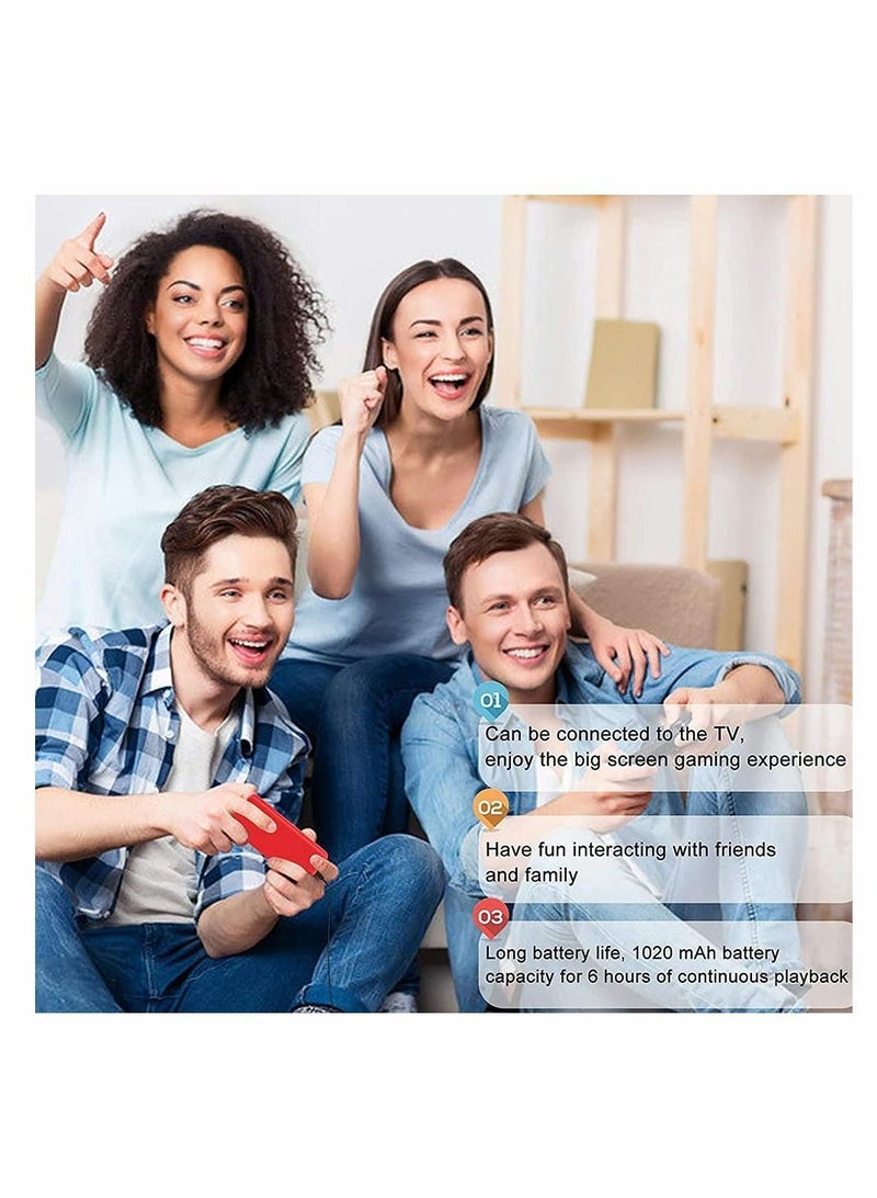 Handheld Gameboy Console, 500 Super Classic FC Games, Mini Game Console with 3.0-Inches Color Screen, 1020mAh Rechargeable Battery Portable Connect to TV and Two Players