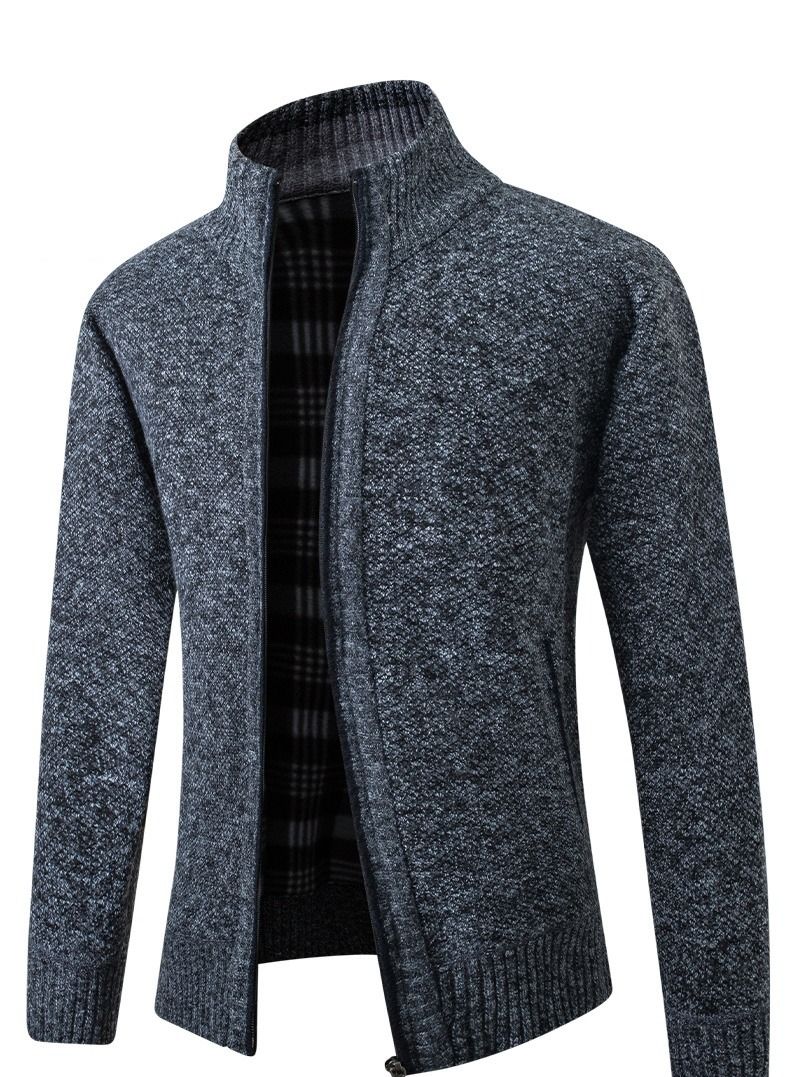 Men's Casual Thickened Long Sleeved Knitting Cardigan