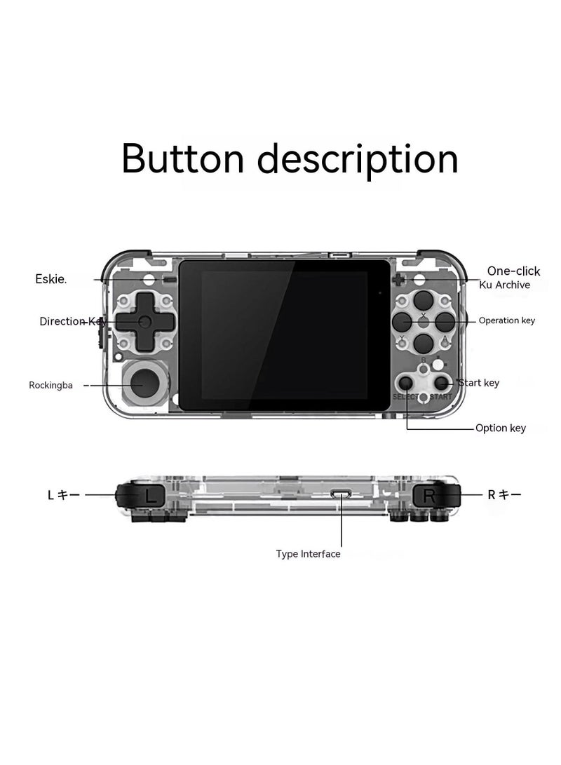 Portable Game Console - Open Source Linux System, Vibration Motor, 1100 Games, 16GB, Multi-Simulator Compatible