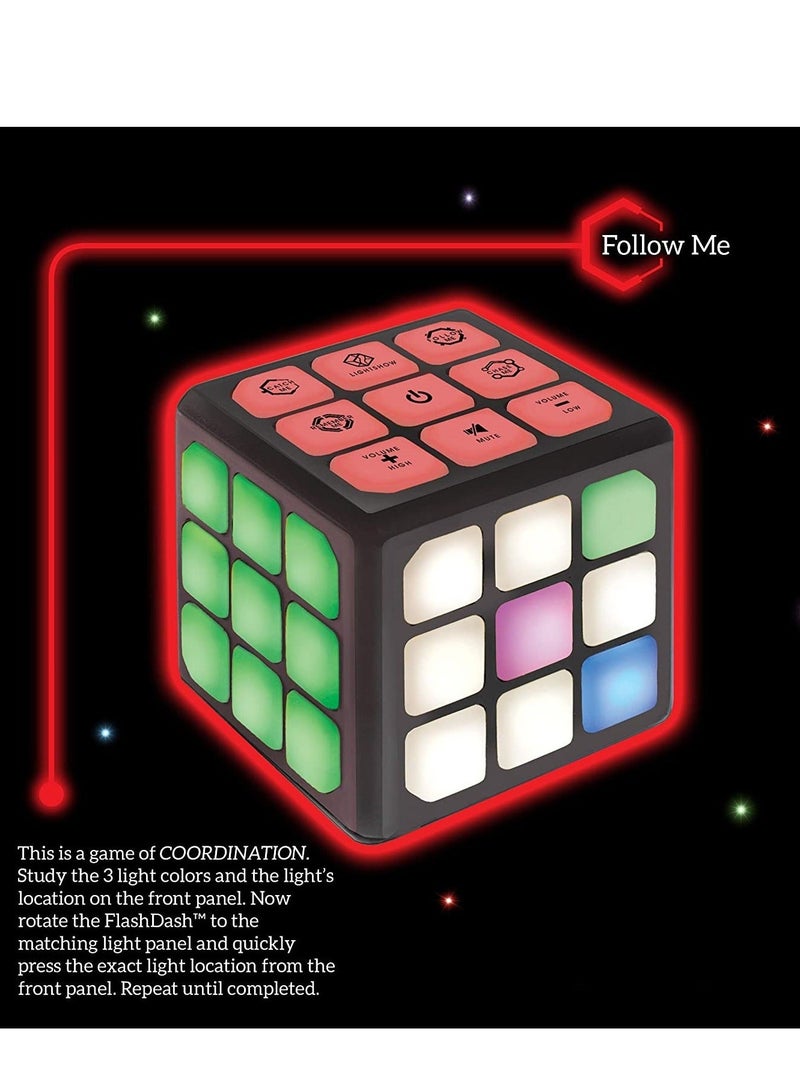 4-in-1 Children's Lighting Music Rubik's Cube, STEM Toy for Kids Ages 6-12, Fun Gift Boys and Girls, Enhances Cognition & Memory Skills, Ideal Travel Stress Relief
