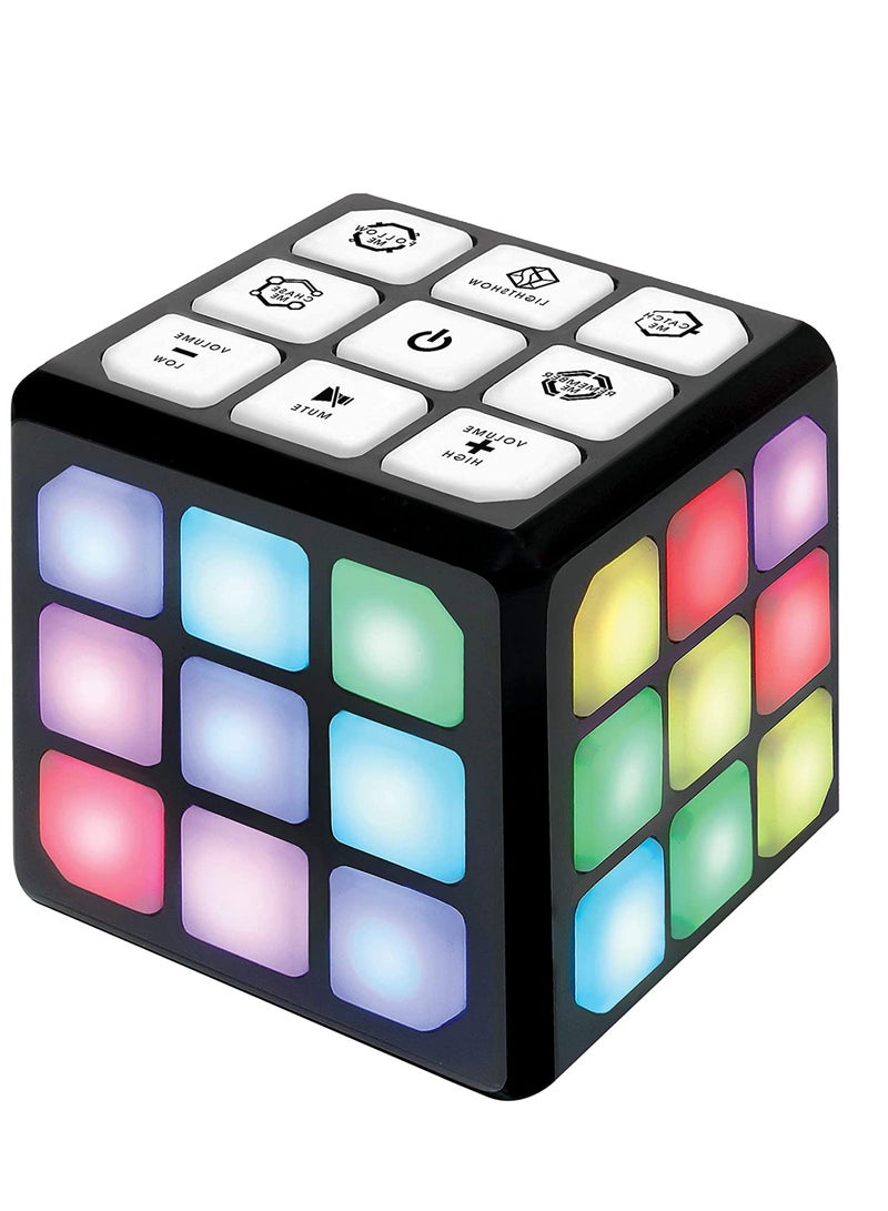 4-in-1 Children's Lighting Music Rubik's Cube, STEM Toy for Kids Ages 6-12, Fun Gift Boys and Girls, Enhances Cognition & Memory Skills, Ideal Travel Stress Relief