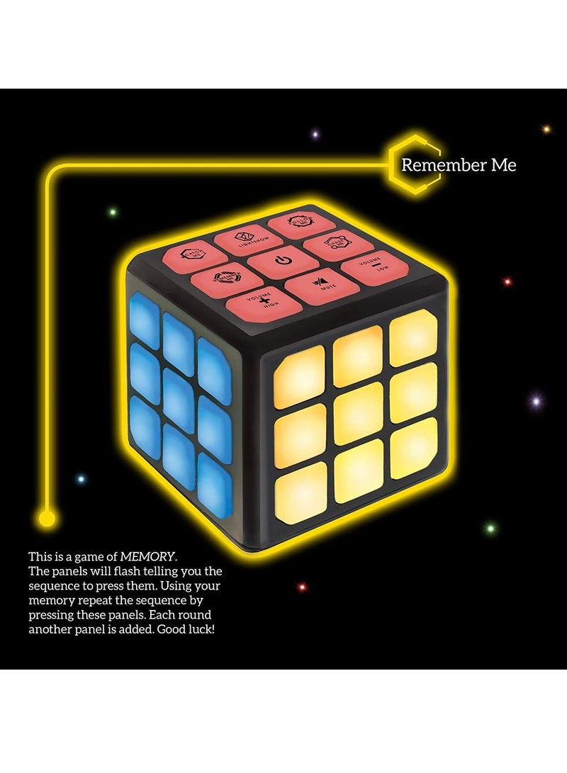 4-in-1 Children's Lighting Music Rubik's Cube, STEM Toy for Kids Ages 6-12, Fun Gift Boys and Girls, Enhances Cognition & Memory Skills, Ideal Travel Stress Relief