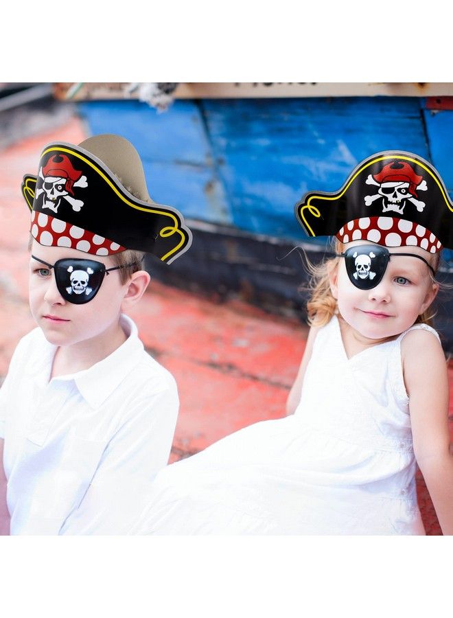 12 Pack Pirate Captain Party Hats ; In Bulk ; Pirate Themed Parties & Halloween Costumes Party Favors For Girls And Boys Party Supplies Jack Sparrow