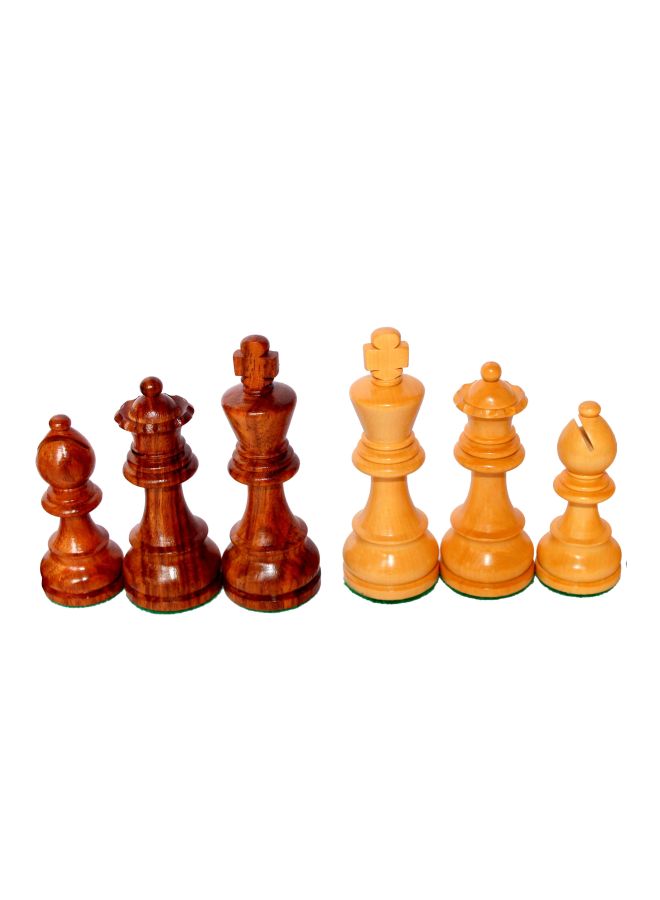 12-Piece Wooden Chess Staunton Figure