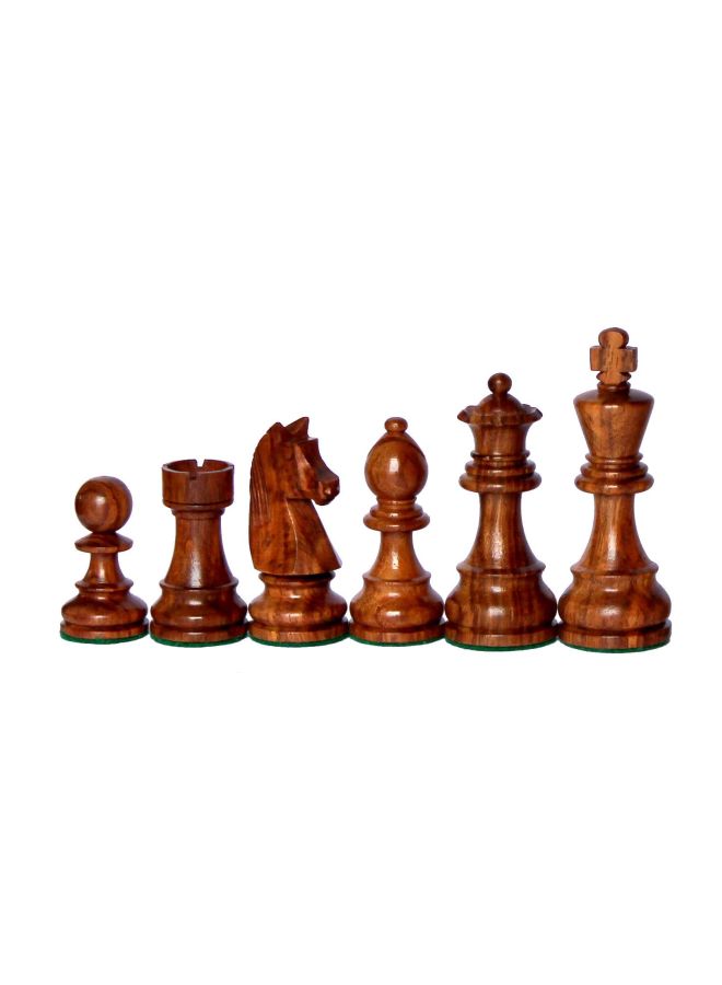 12-Piece Wooden Chess Staunton Figure