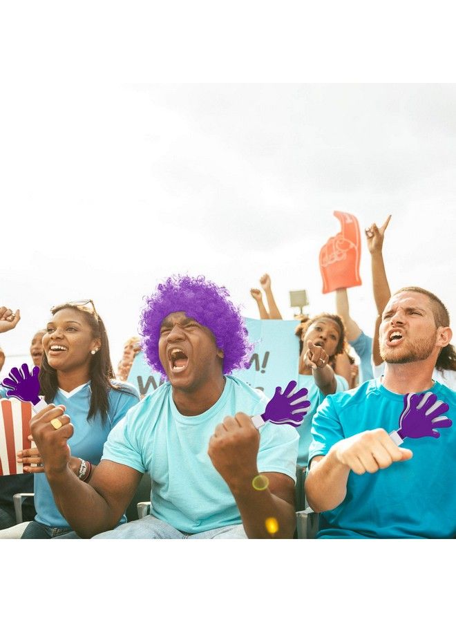 12 Pack Purple/White Hand Clapper Noise Makers Party Favors