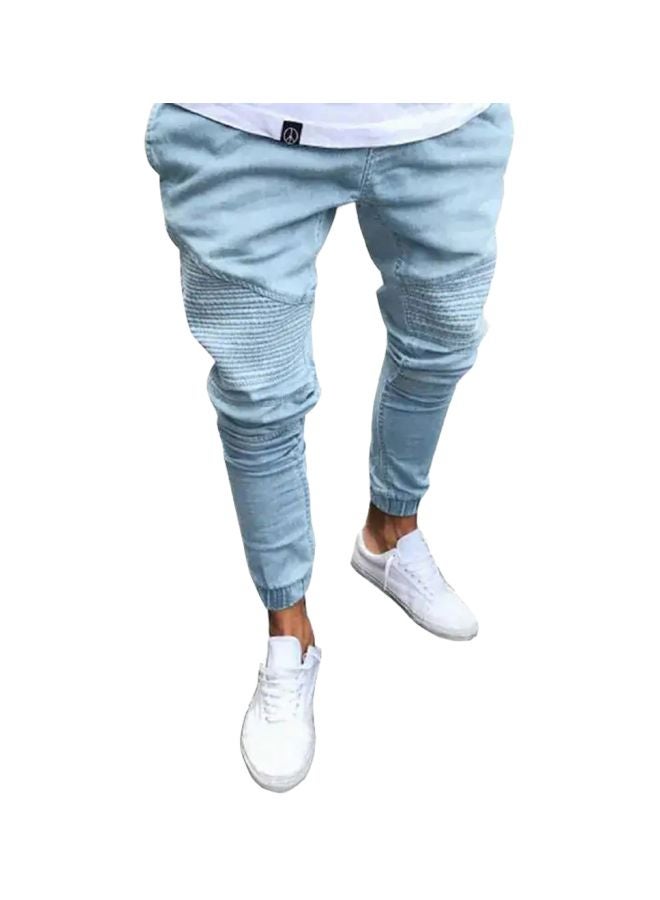 Ripped Slim Fit Jeans Blue