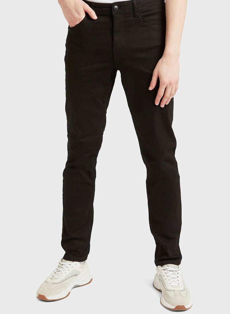 Rinse Straight Fit Jeans Black