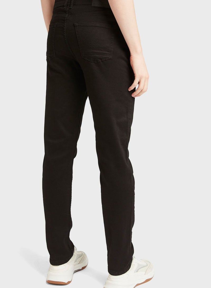 Rinse Straight Fit Jeans Black