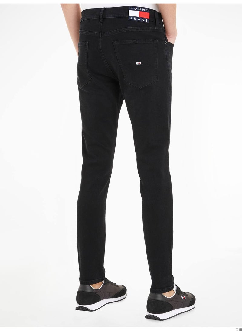 Men's Austin Slim Tappered Jeans, Black