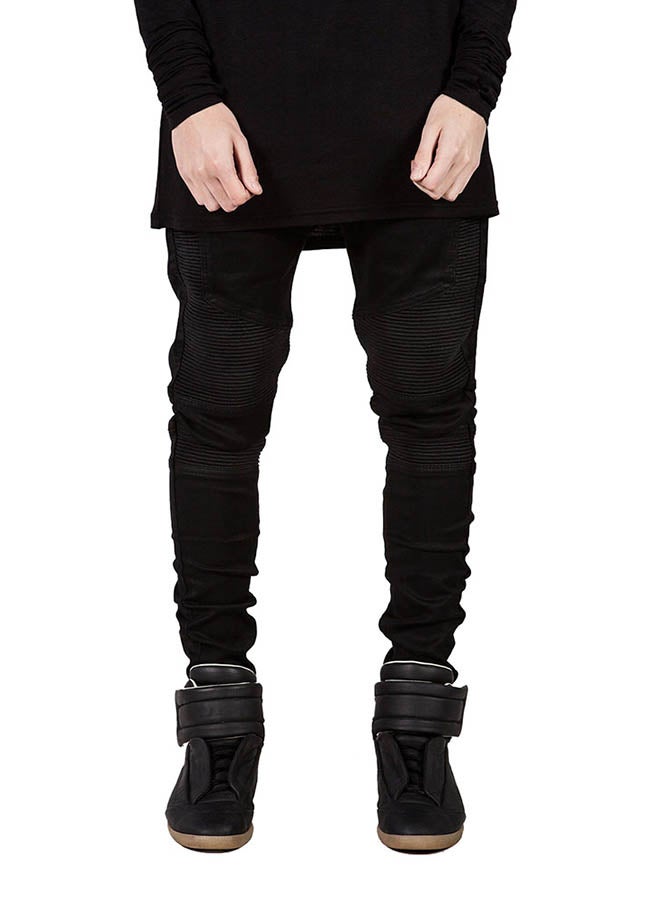 Fashion Slim Fit High-Rise Pencil Jeans Black