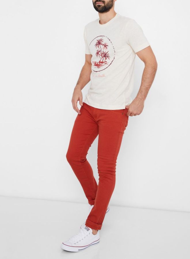 Basic Skinny Jeans Orange
