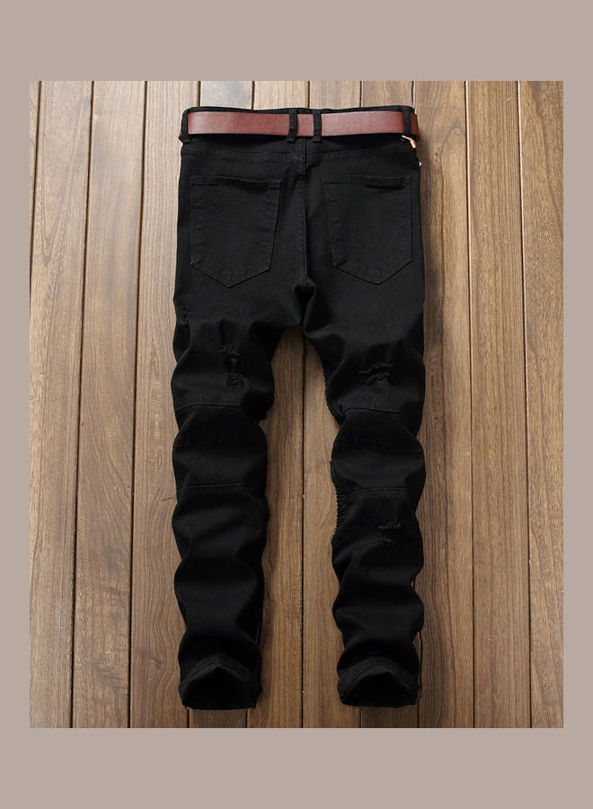 Ripped Skinny Jeans Black