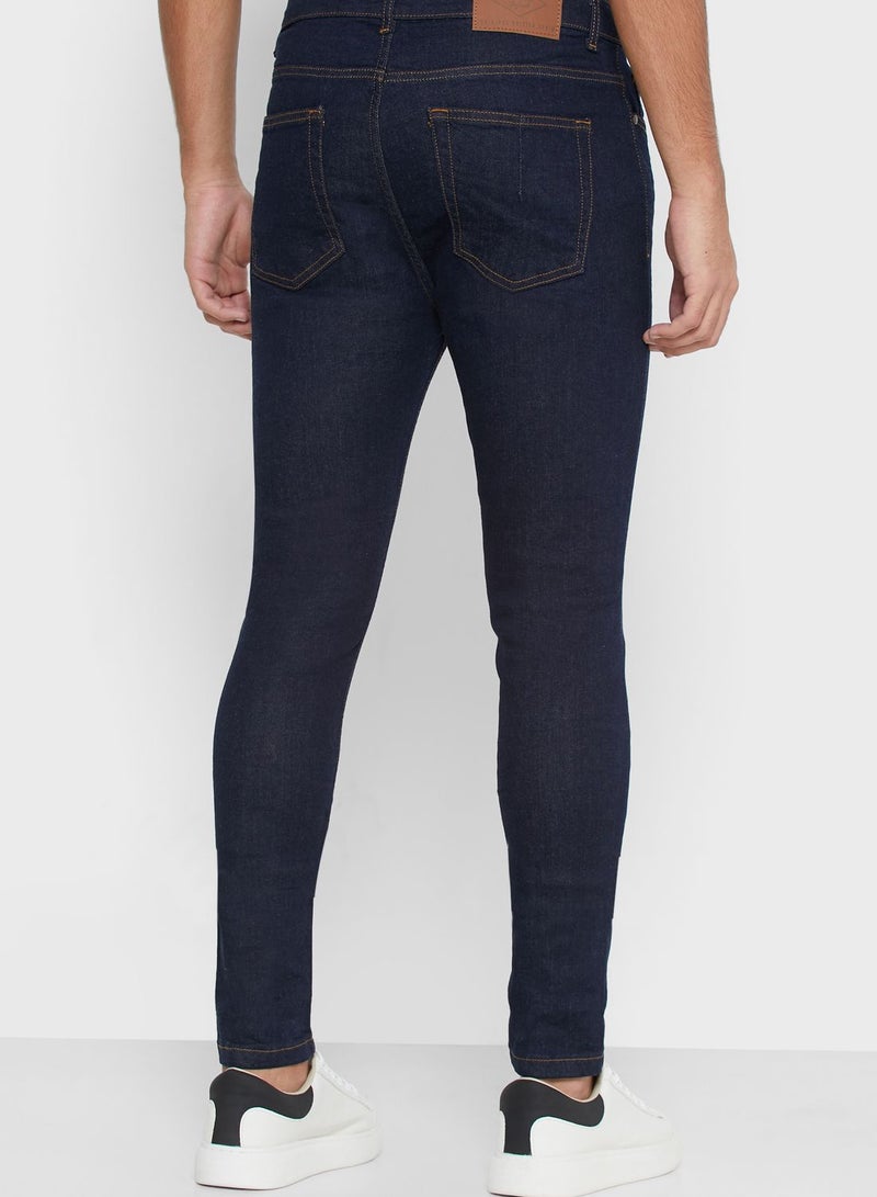 Rinse Skinny Fit Jeans Blue