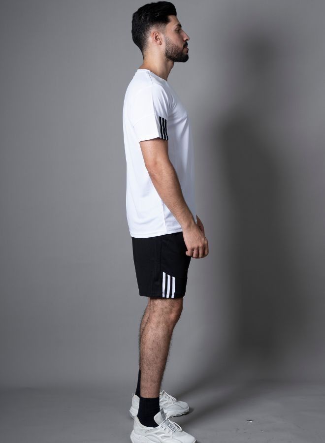 Men Sports Wear Breathable T-shirt and Short Sets