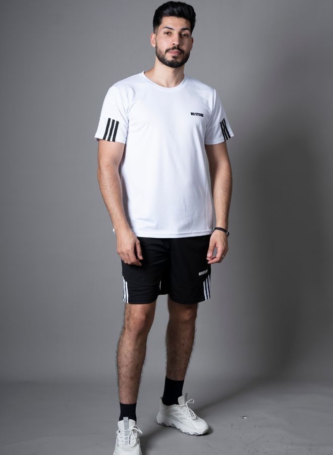 Men Sports Wear Breathable T-shirt and Short Sets