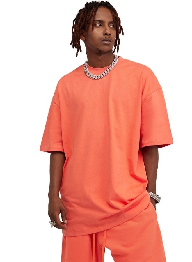 Men's Casual Oversize Crew Neck T-shirt and Short Set