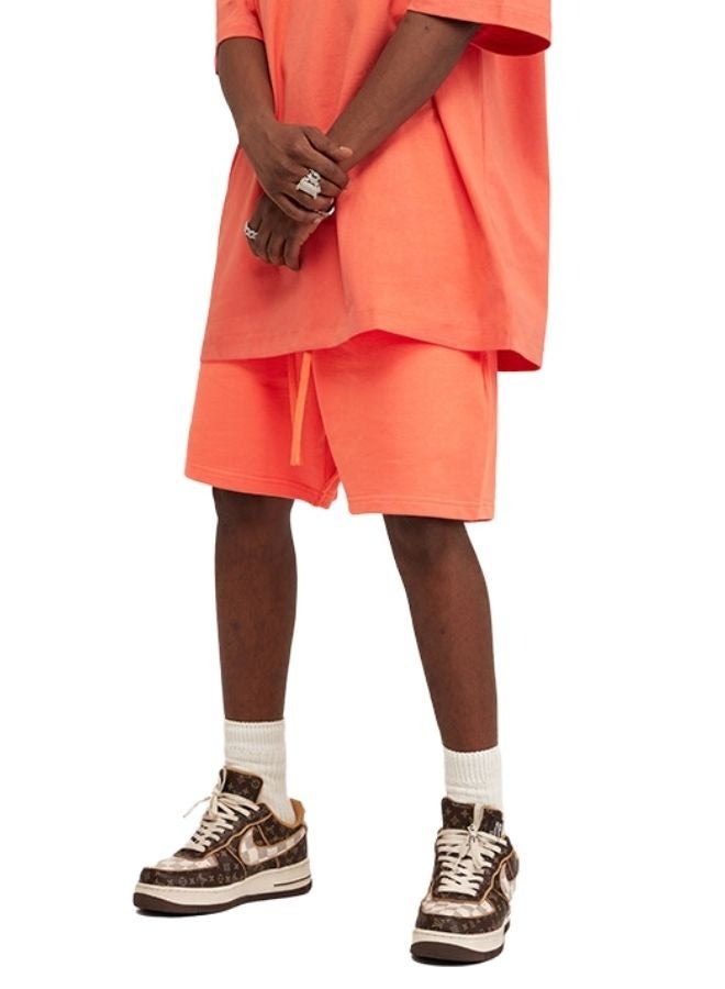 Men's Casual Oversize Crew Neck T-shirt and Short Set