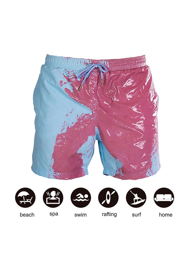 Classic Design Color Changing Swimming Shorts Blue