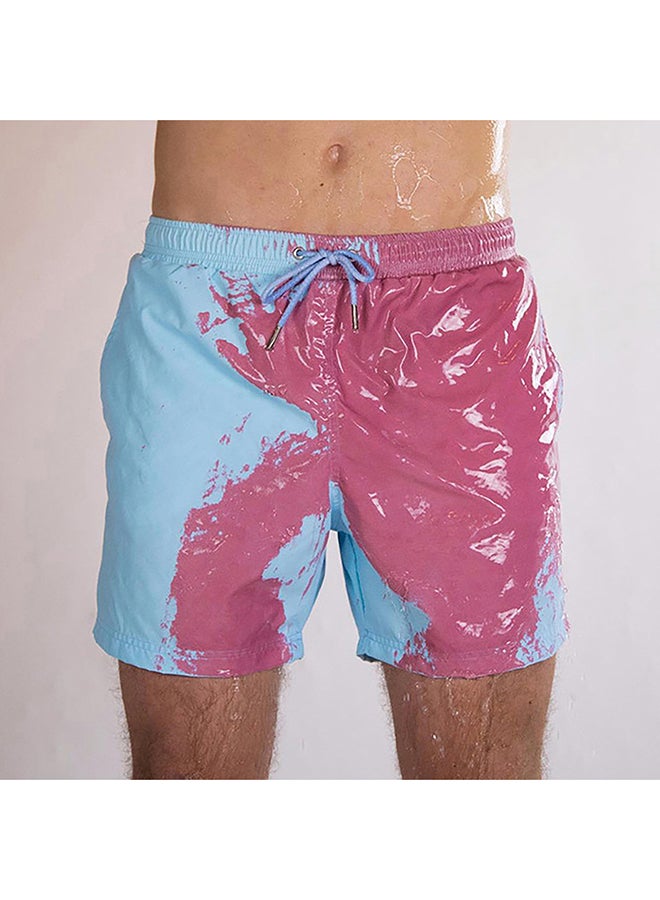 Classic Design Color Changing Swimming Shorts Blue