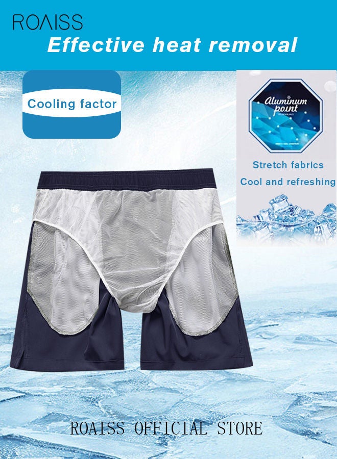 Men's Swimming Trunks Beachwear Quick Dry Beach Pants Gym Wear Fitness Workout Short Sports Running Boxer Swim Shorts Swimsuit Summer