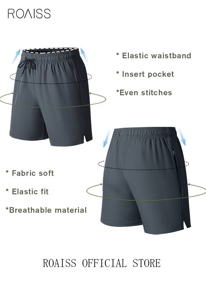 Men's Swimming Trunks Beachwear Quick Dry Beach Pants Gym Wear Fitness Workout Short Sports Running Boxer Swim Shorts Swimsuit Summer