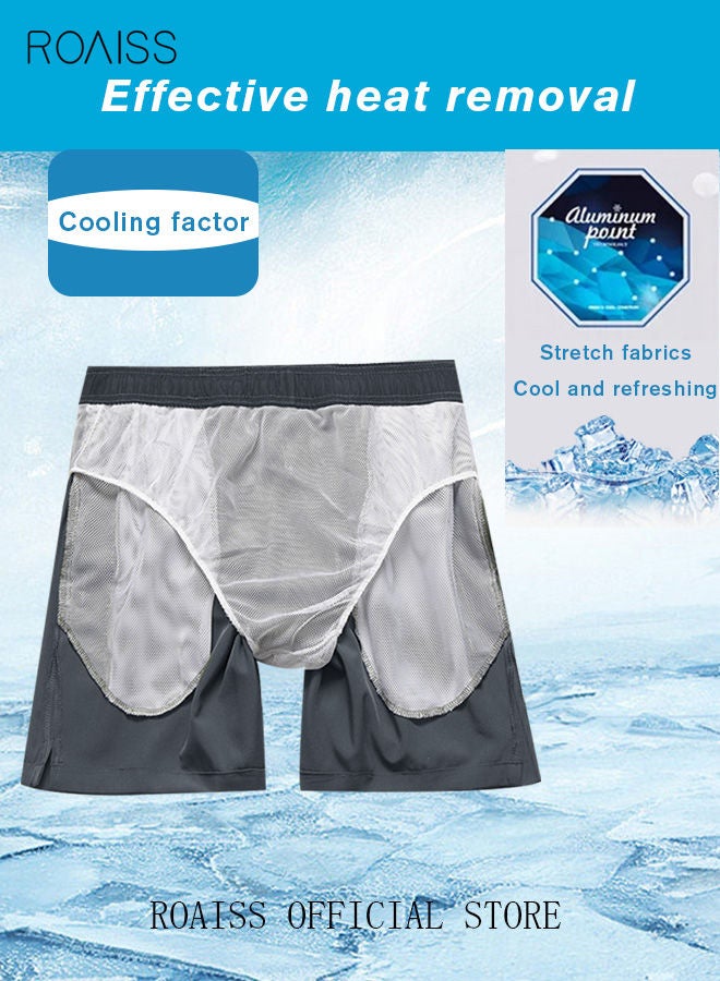 Men's Swimming Trunks Beachwear Quick Dry Beach Pants Gym Wear Fitness Workout Short Sports Running Boxer Swim Shorts Swimsuit Summer